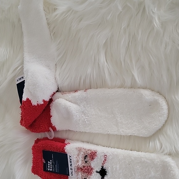 Old Navy Cozy Socks Santa NWT - Picture 3 of 4